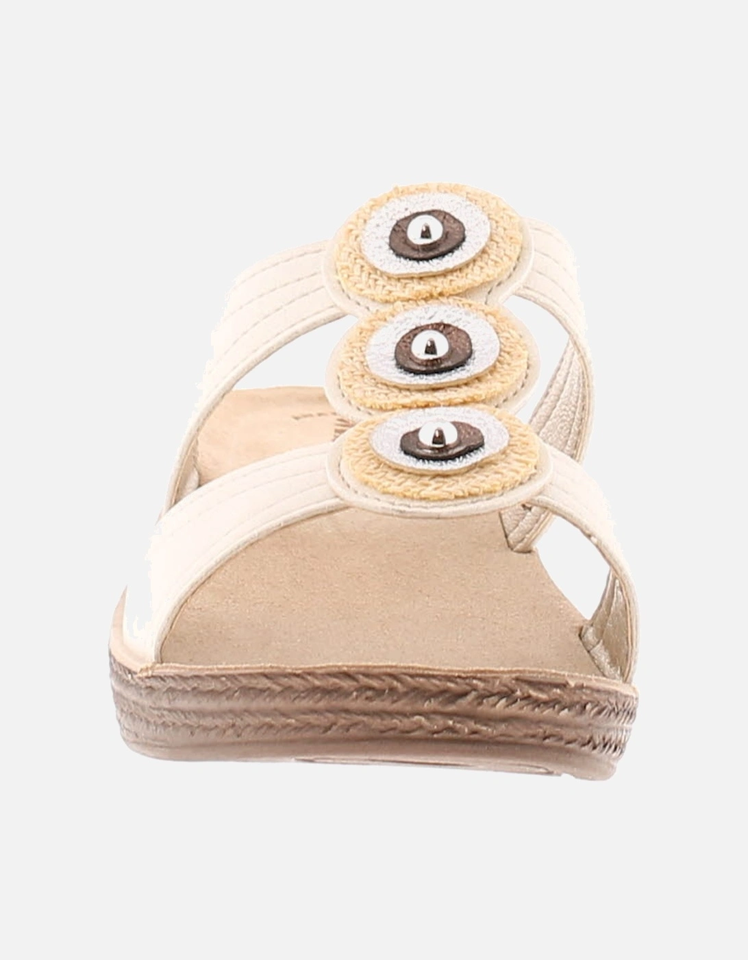 Womens Wedge Sandals Insular Slip On white UK Size