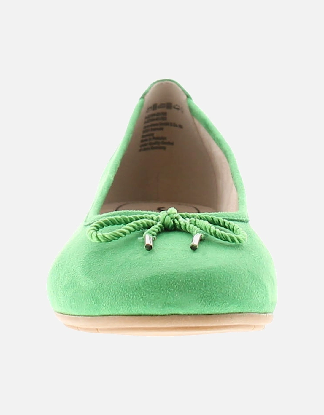 Womens Flat Shoes Ballerina Jilly Slip On  green UK Size