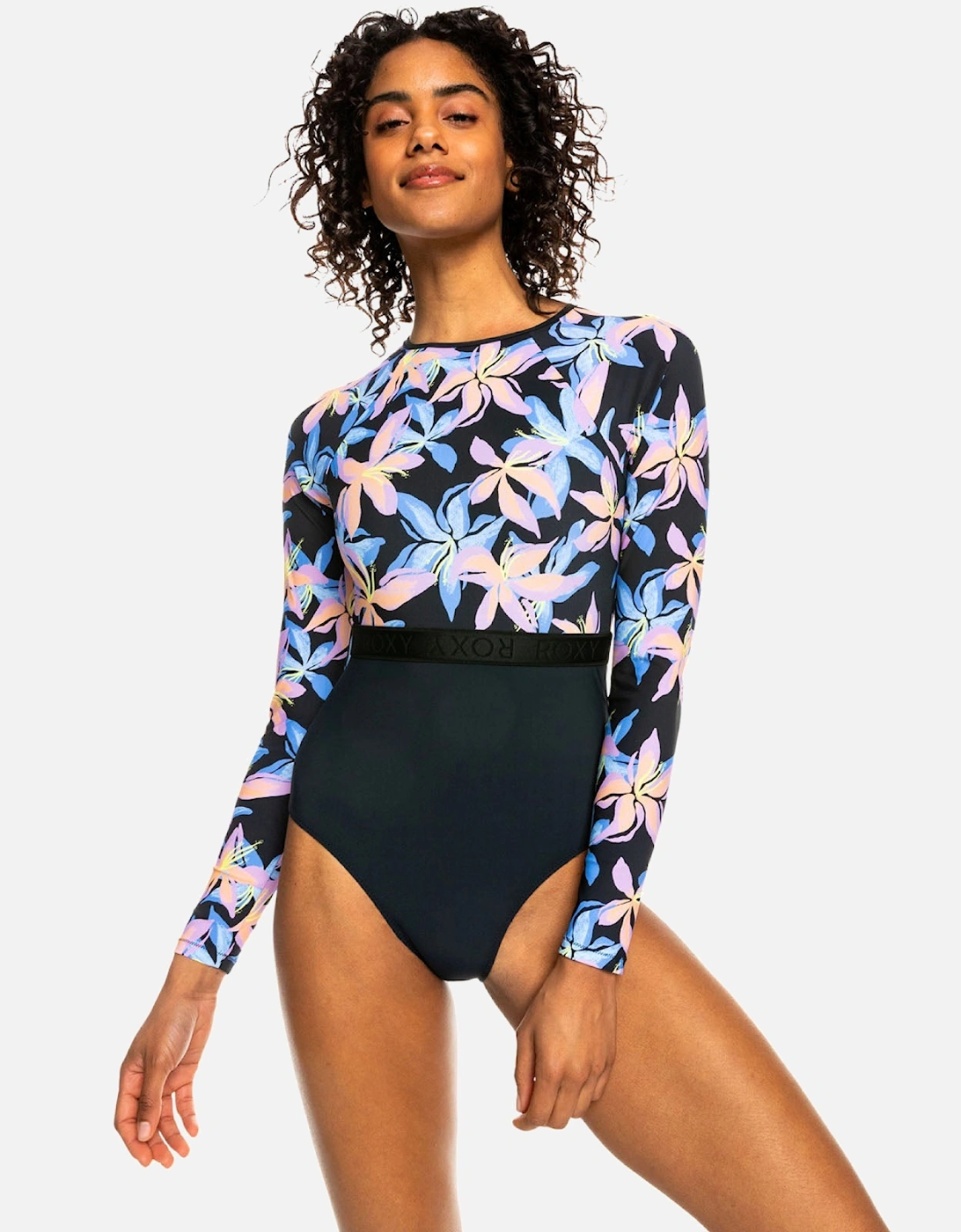 Womens Active Long Sleeve One Piece Swim Suit, 6 of 5