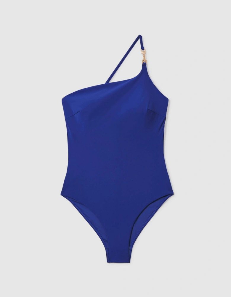 Asymmetric Cross-Back Swimsuit