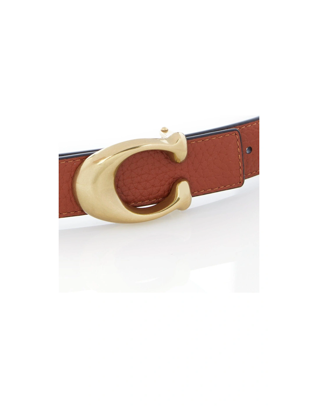 Sculpted C Reversible Belt - Black/Tan