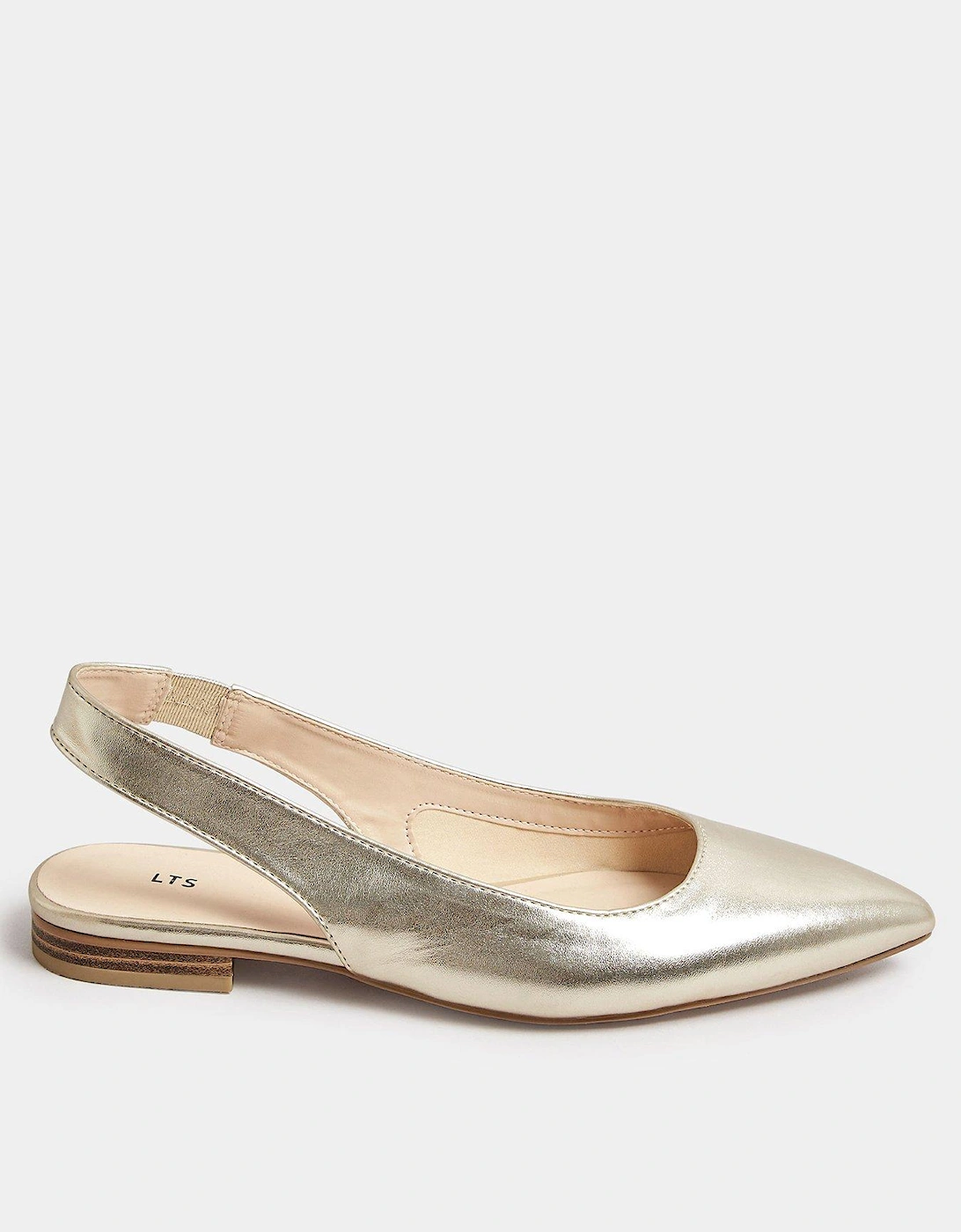Flat Point Slingback Gold, 2 of 1