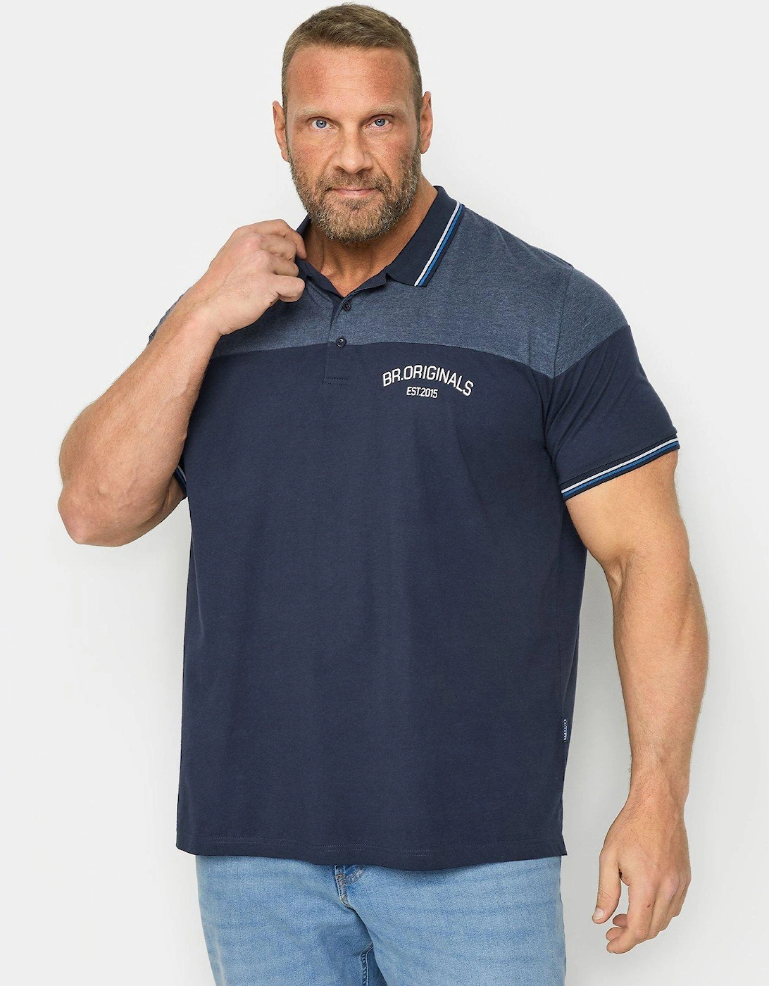 Originals Cut & Sew Jersey Polo Shirt - Navy, 2 of 1