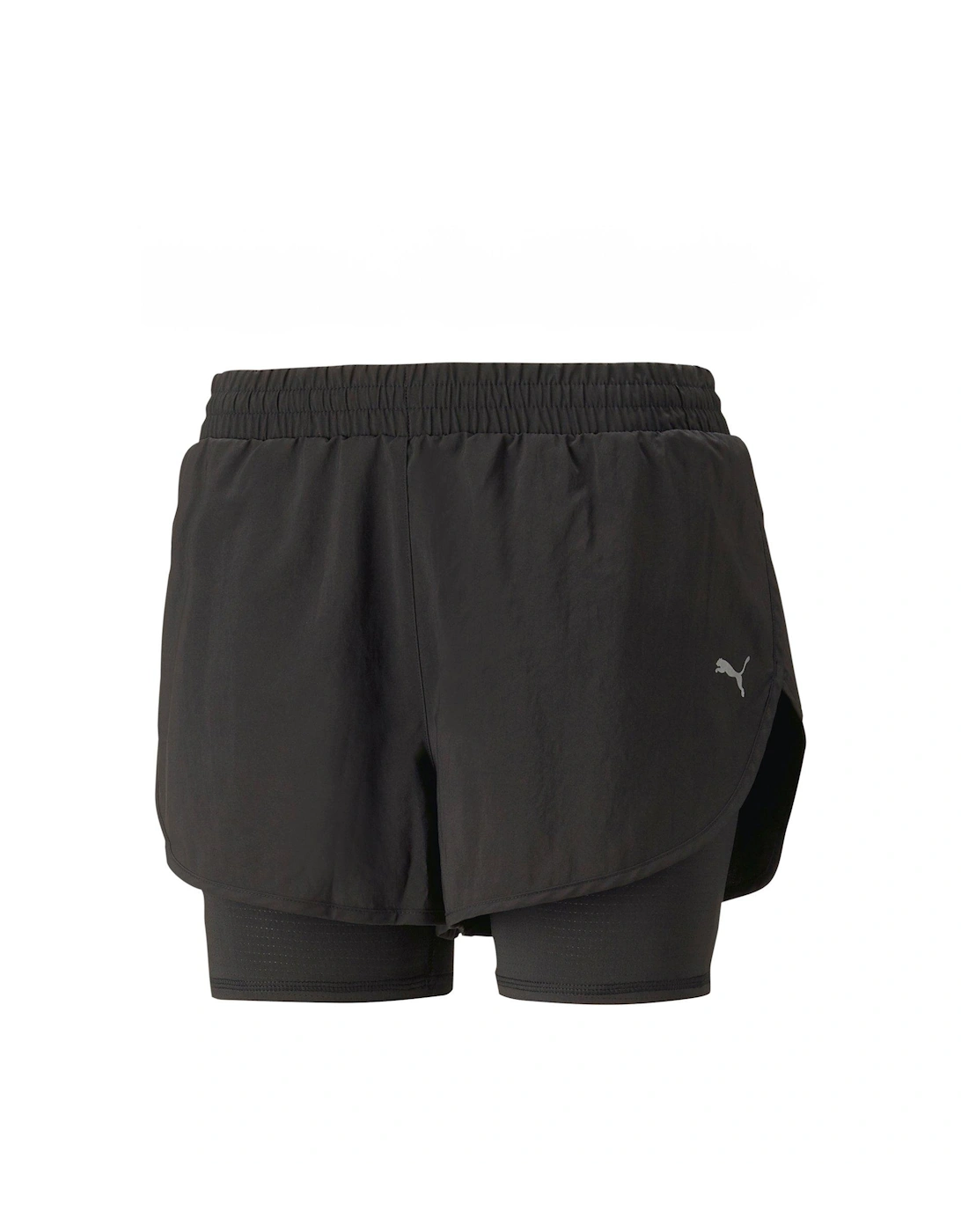 Womens Running Favorite Woven 2in1 3" Shorts - Black, 2 of 1