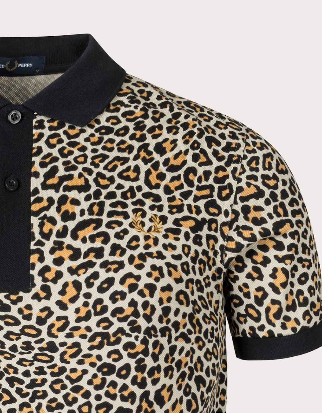 Leopard Print Polo Shirt