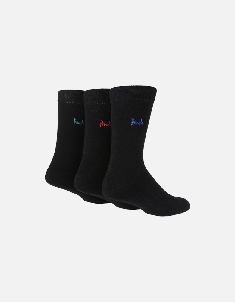 3 PAIR MENS HALF CUSHIONED SOCKS WITH ARCH SUPPORT