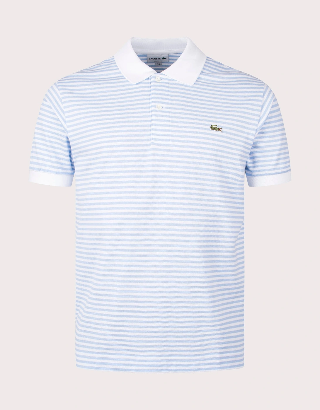 Ribbed Collar Striped Polo Shirt, 4 of 3
