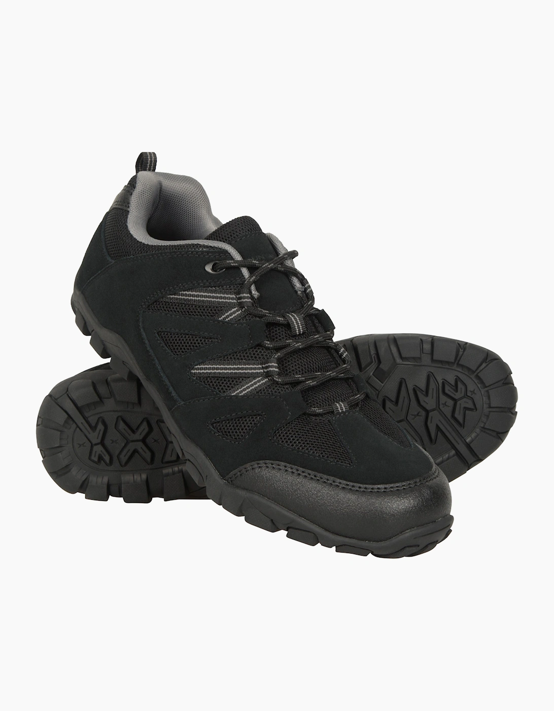Mountain Warehouse Men's Mountain Warehouse Mens Outdoor III Suede Walking Shoes - Black