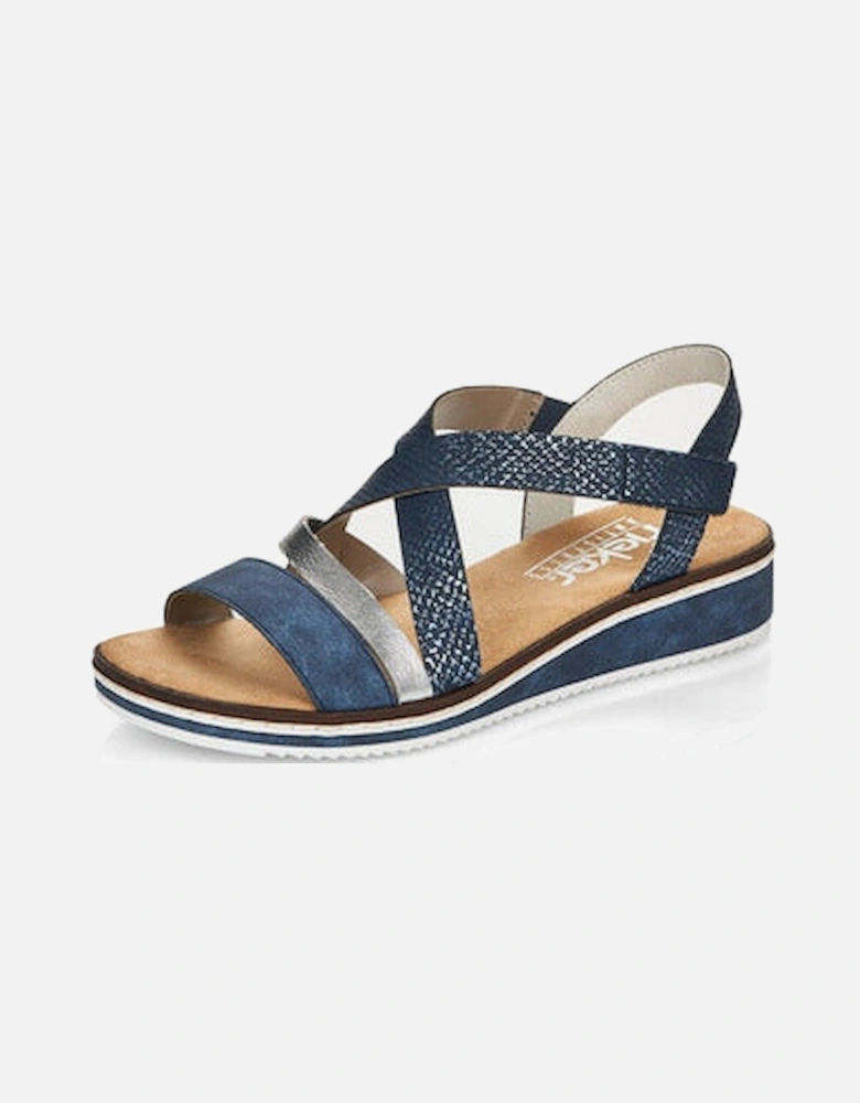 Womens Sandals V3663 14 blue combi