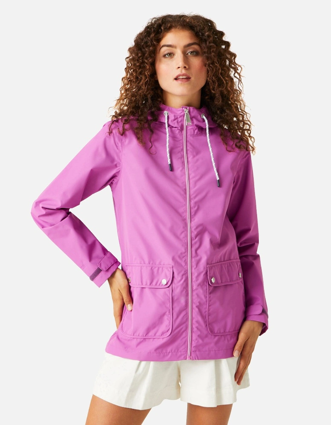 Womens Bayletta Full Zip Hooded Rain Coat, 5 of 4