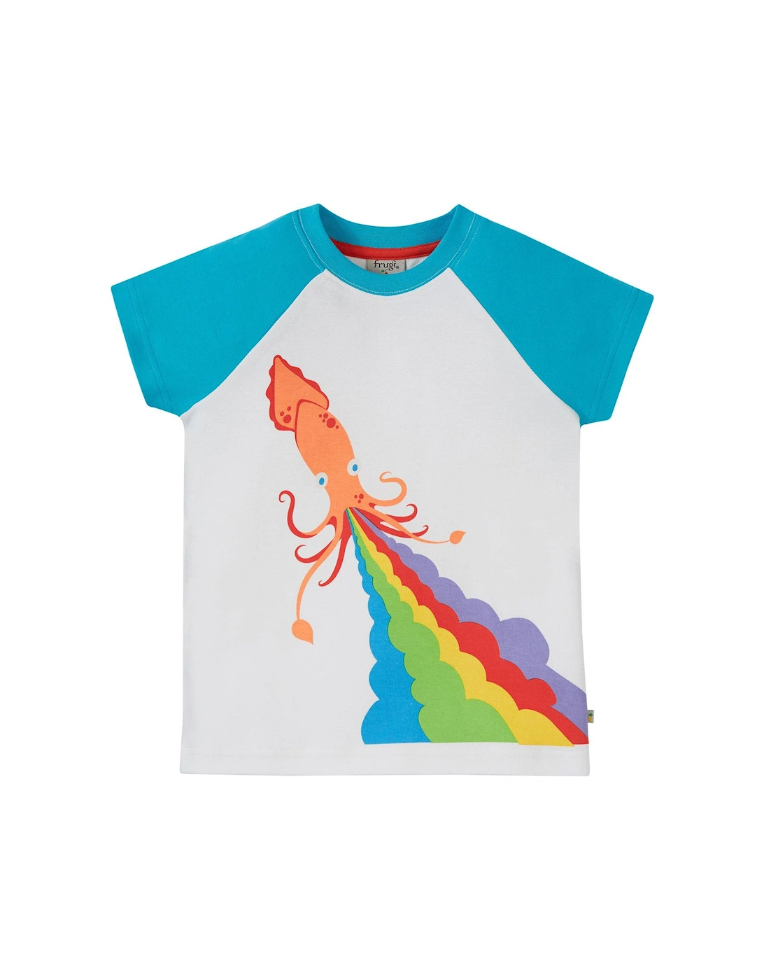Boys Robbie Squid Raglan T-shirt, 2 of 1