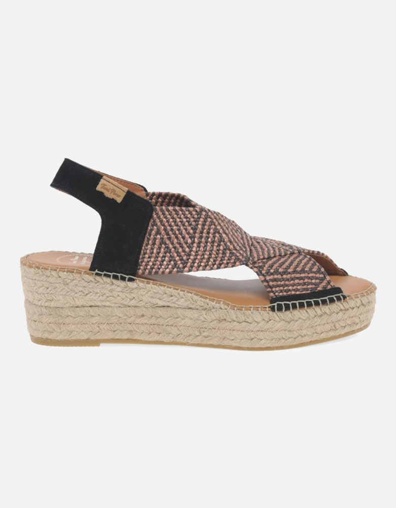 Masai Womens Espadrille Wedge Sandals