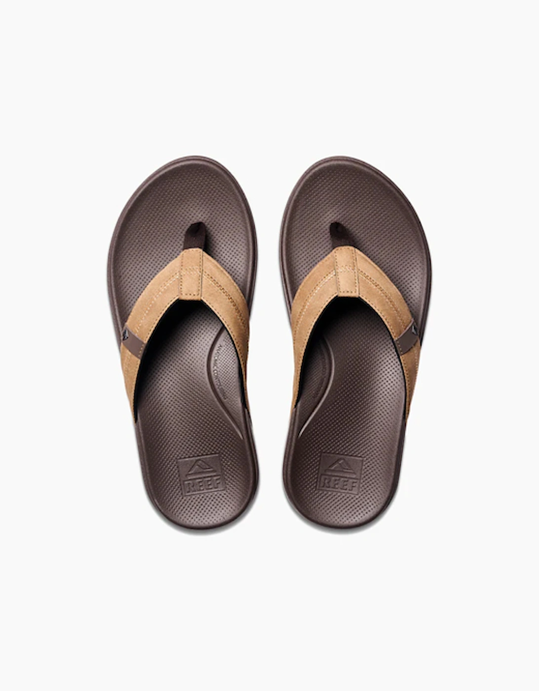 Mens Cushion Phantom 2.0 Flip Flop Brown Tan