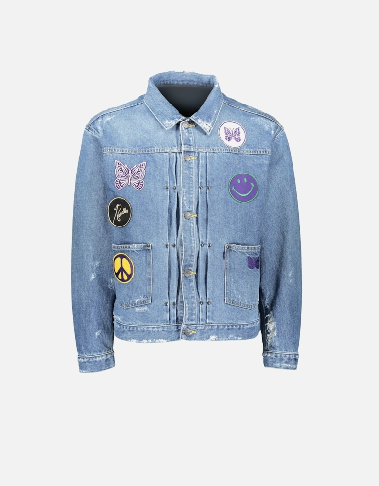 Assorted Patches Jean Jacket