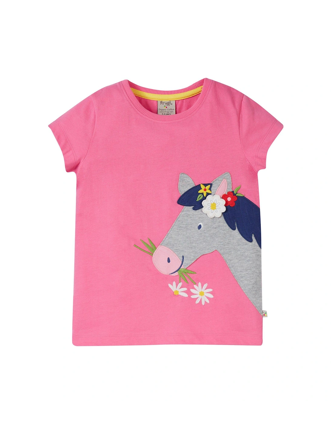 Girls Elise Applique Horse T-shirt, 2 of 1
