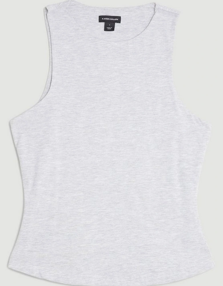 Stretch Cotton Racer Vest