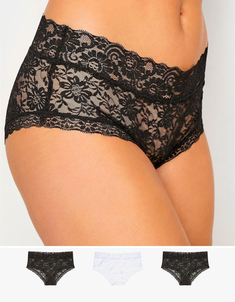 3 Pack Floral Lace Shorts