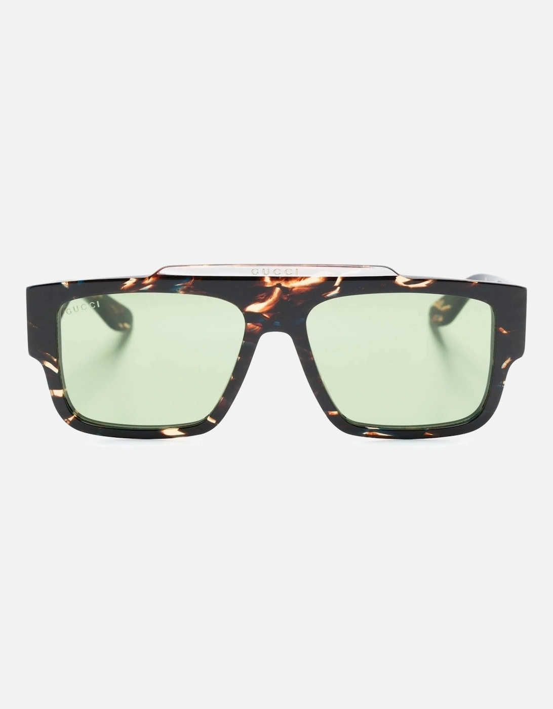 Acetate Rectangular Frame Sunglasses Brown, 4 of 3