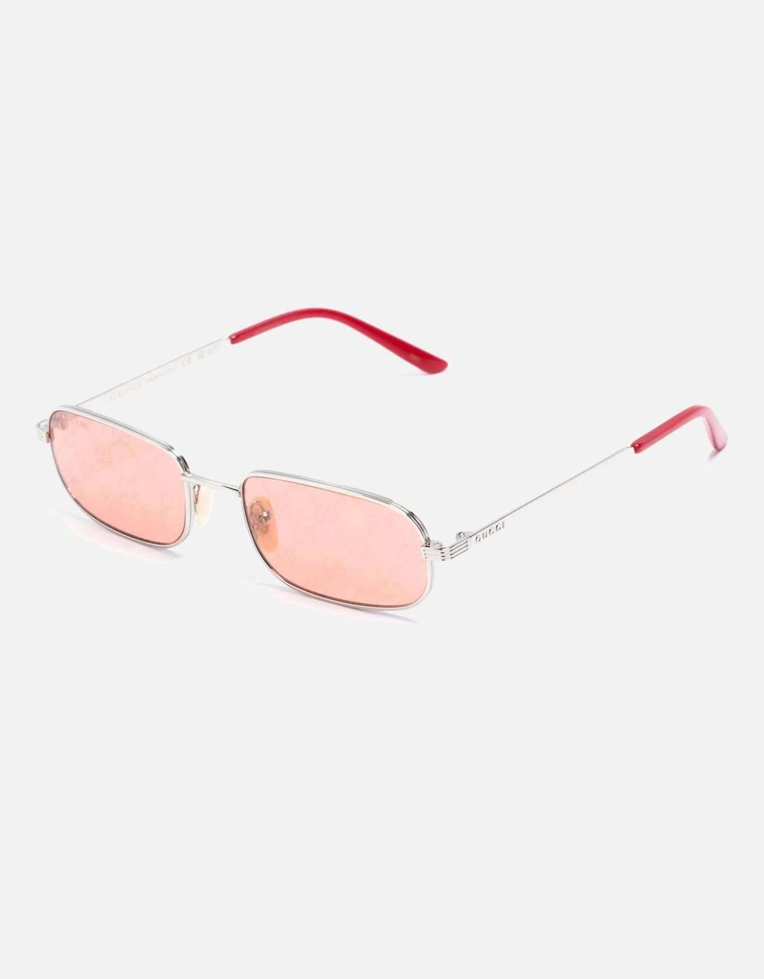 Rectangular Frame Sunglasses Silver