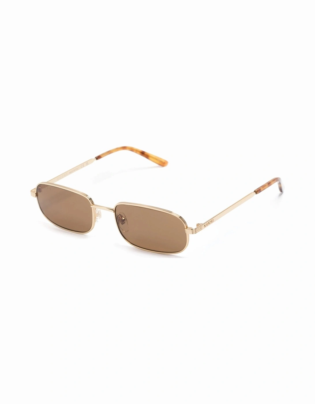Rectangular Frame Sunglasses Gold
