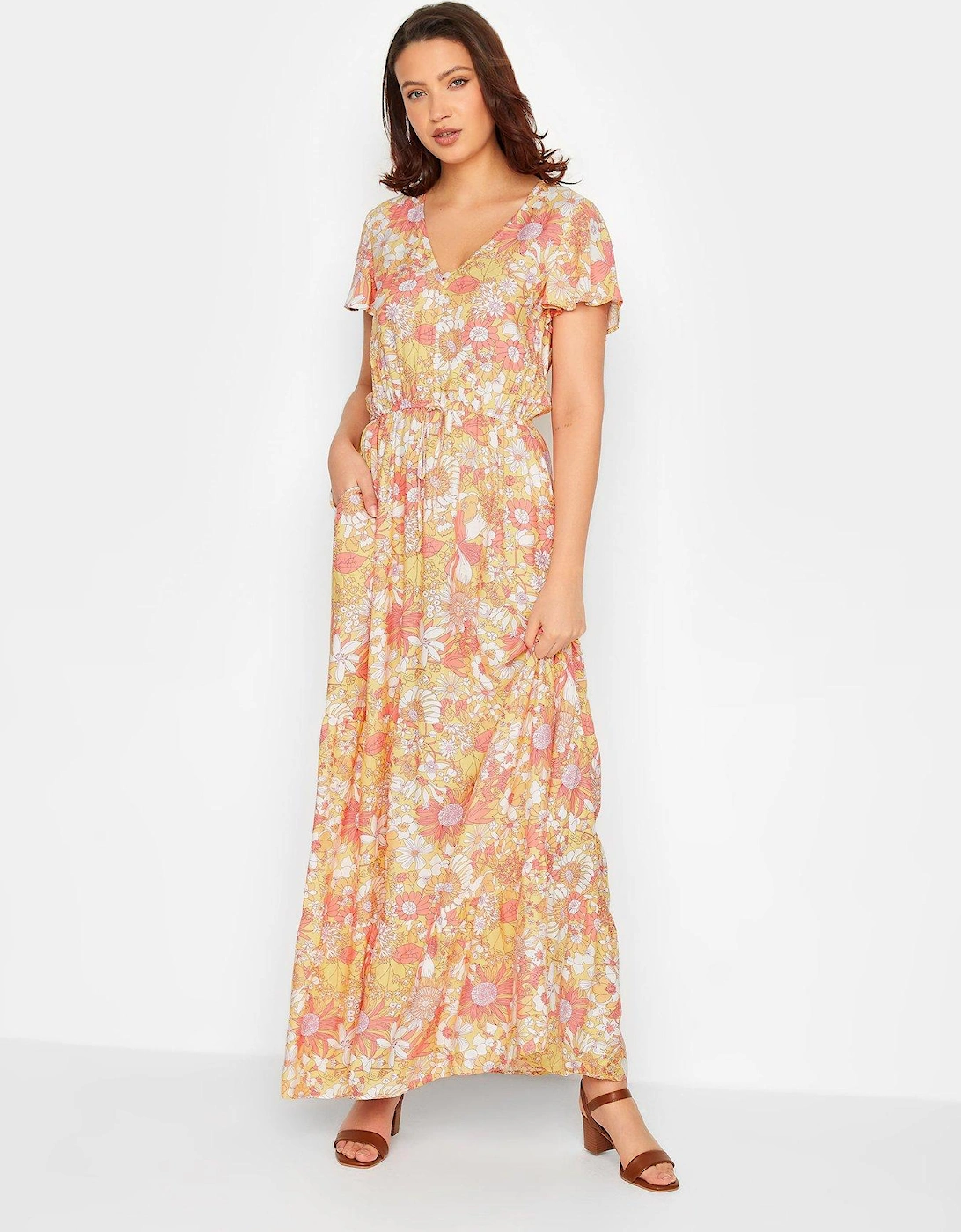 Pastel Floral Maxi Dress, 2 of 1