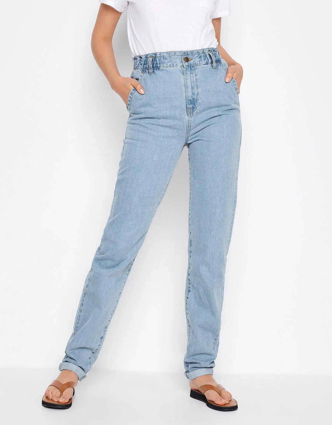 Tall Paperbag Waist Tapered Jean - Blue, 2 of 1