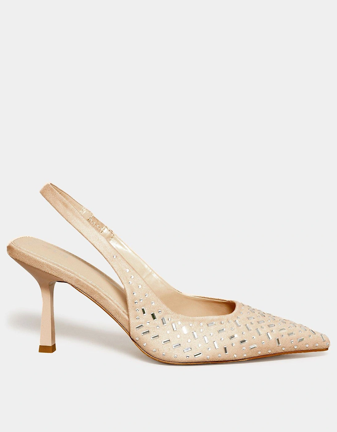 Diamante Sling Back - Nude, 2 of 1