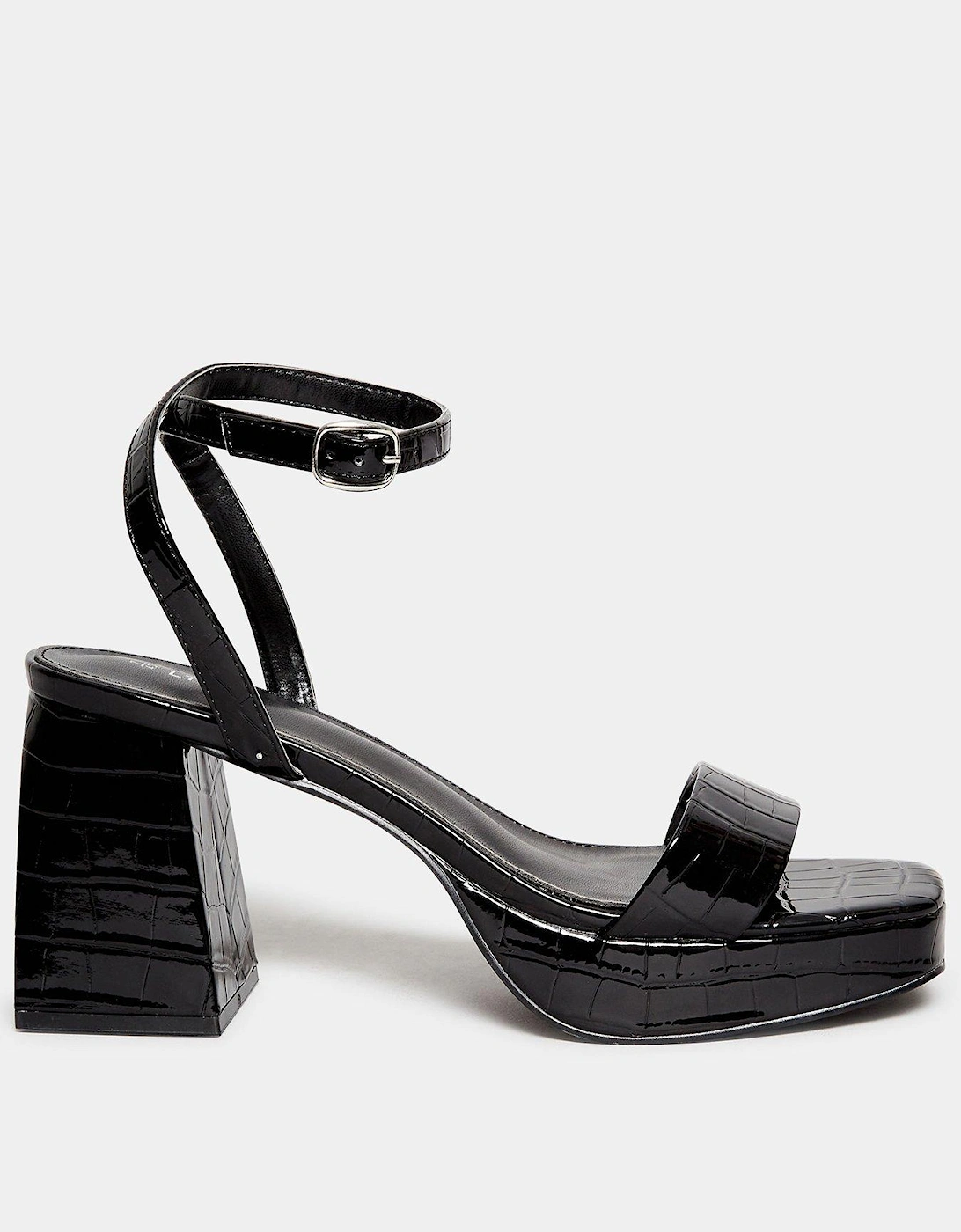 Platform Heel Croc - Black, 5 of 4