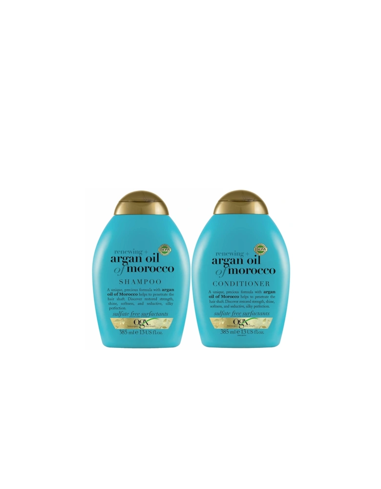 Renewing+ Argan Oil of Morocco Shampoo and Conditioner Bundle for Shiny Hair