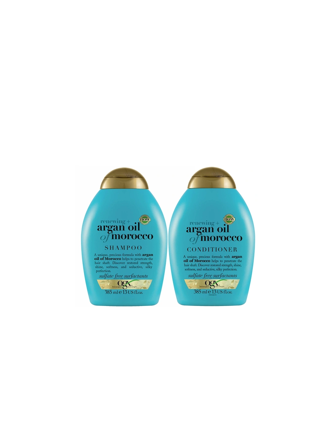 Renewing+ Argan Oil of Morocco Shampoo and Conditioner Bundle for Shiny Hair, 2 of 1