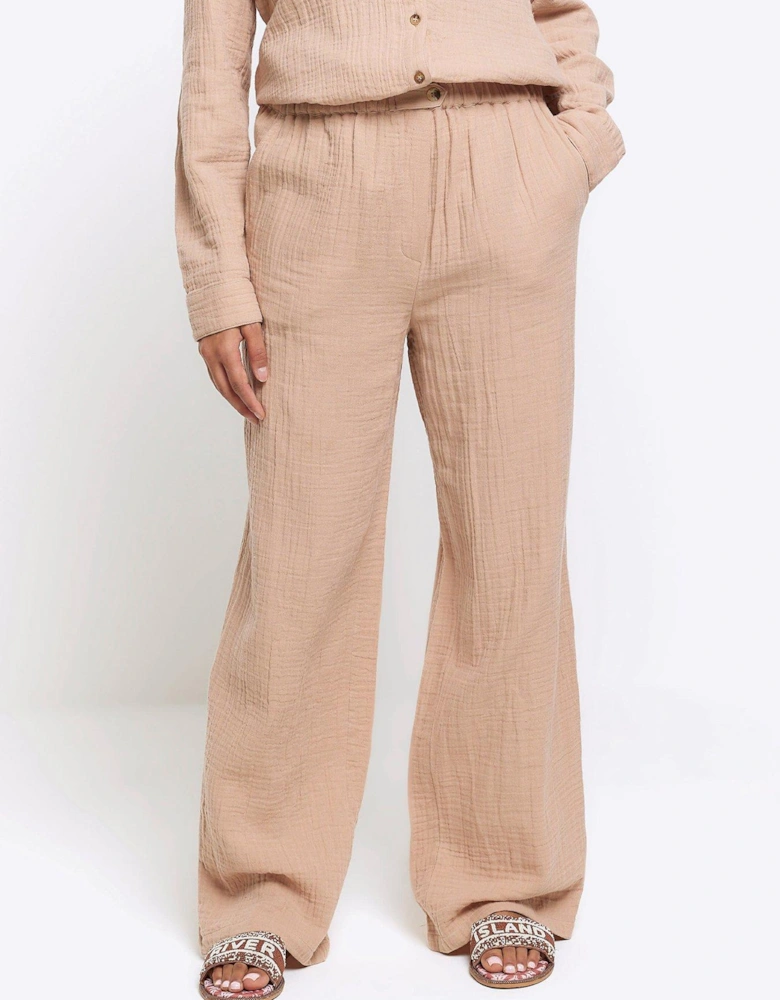 Double Faced Trouser - Beige