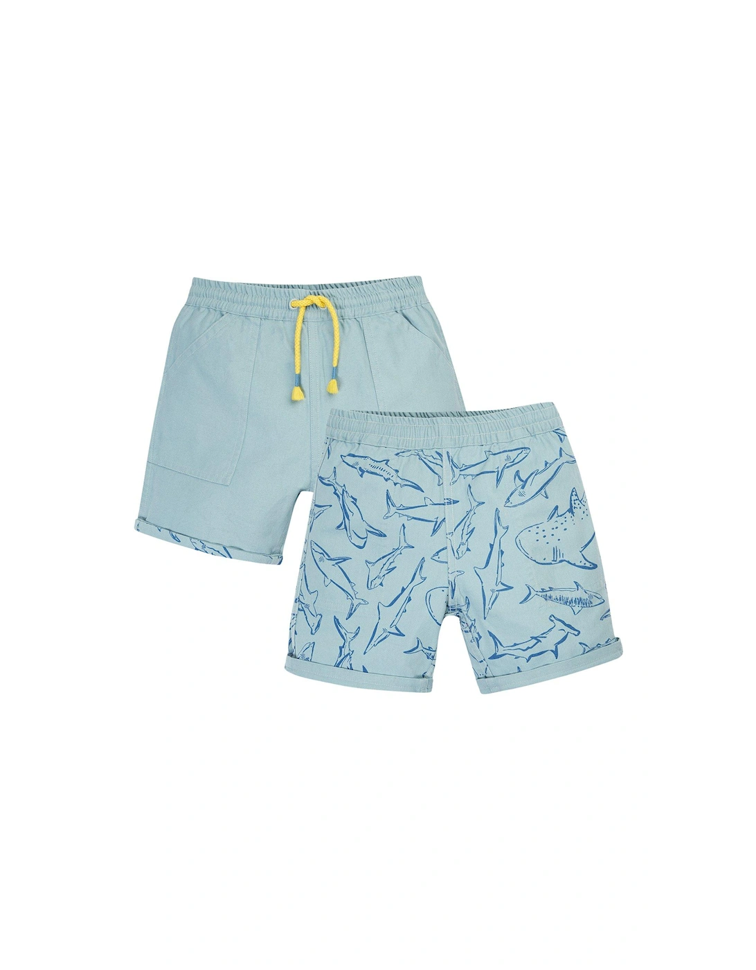 Boys Rocky Reversible Jawsome Shorts - Blue, 2 of 1