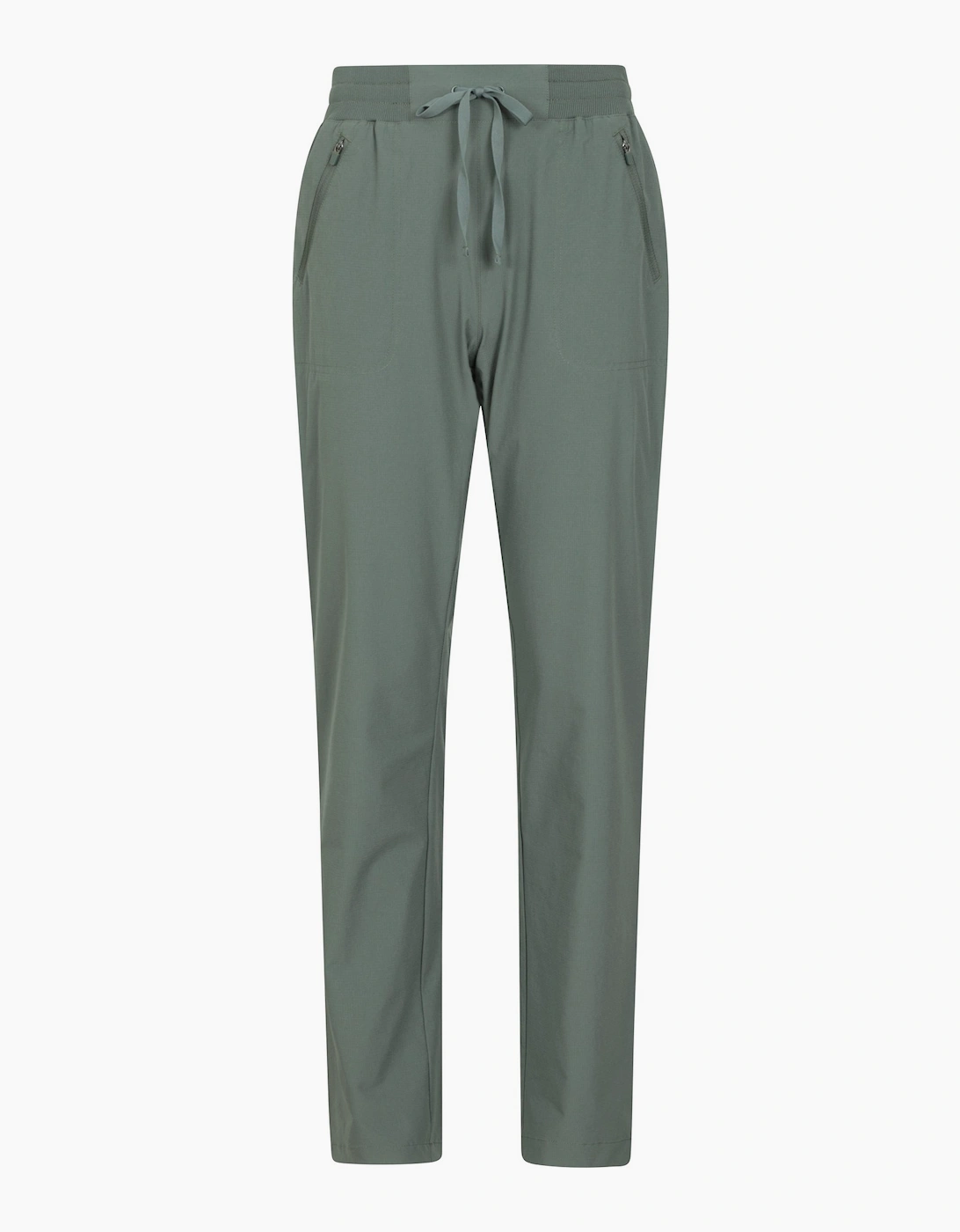 Women's Mountain Warehouse Womens/Ladies Explore Hiking Trousers - Green - Size: 10 uk
