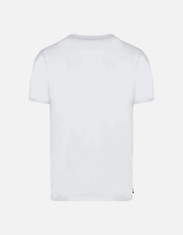 Cotton Print Logo White T-Shirt