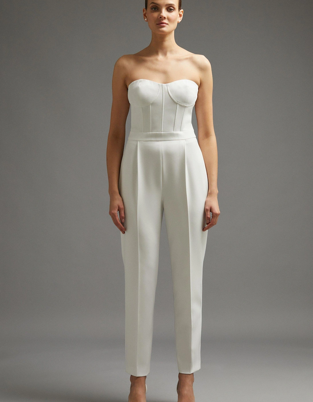 Petite Corset Detail Jumpsuit, 7 of 6