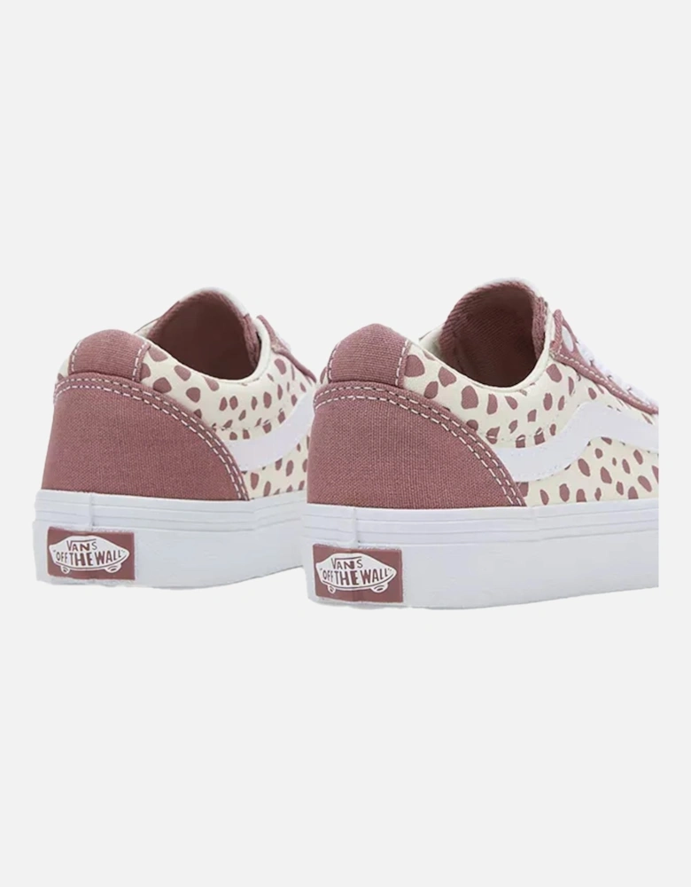 Ward Youths Withered Rose Dot Pattern Trainers (White)