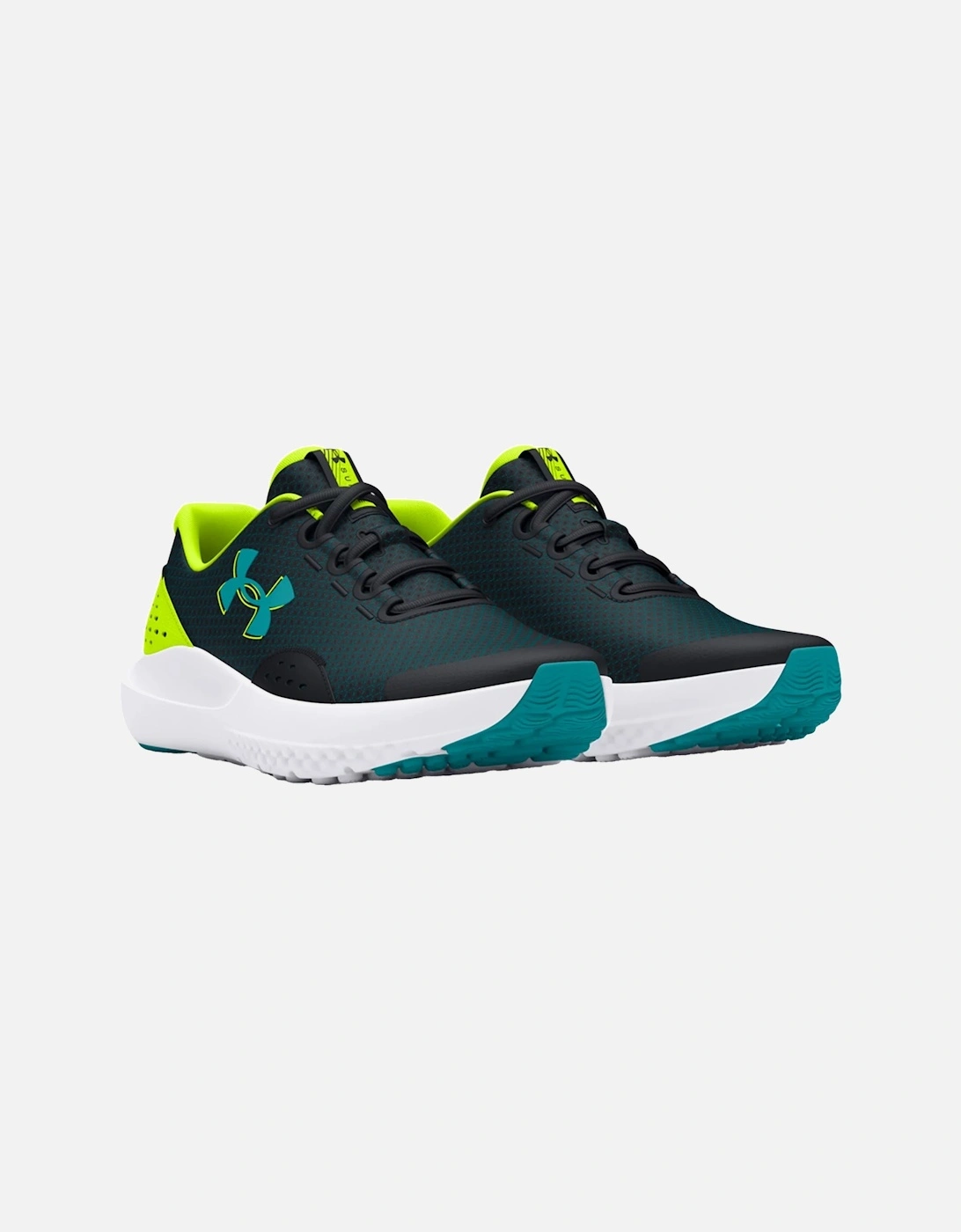 Youths Surge 4 Trainers (Black/Blue/Green)