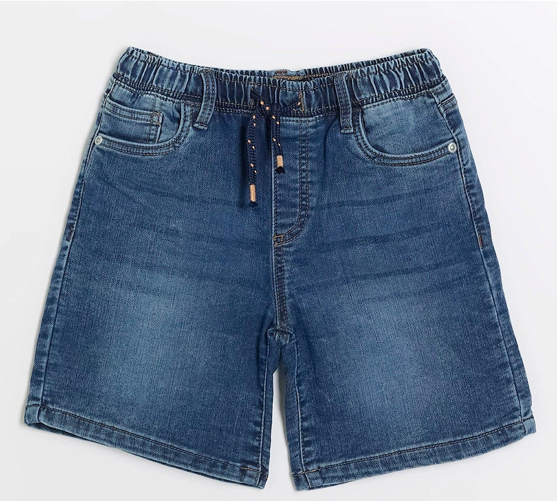 Boys Elasticated Denim Shorts - Blue, 2 of 1