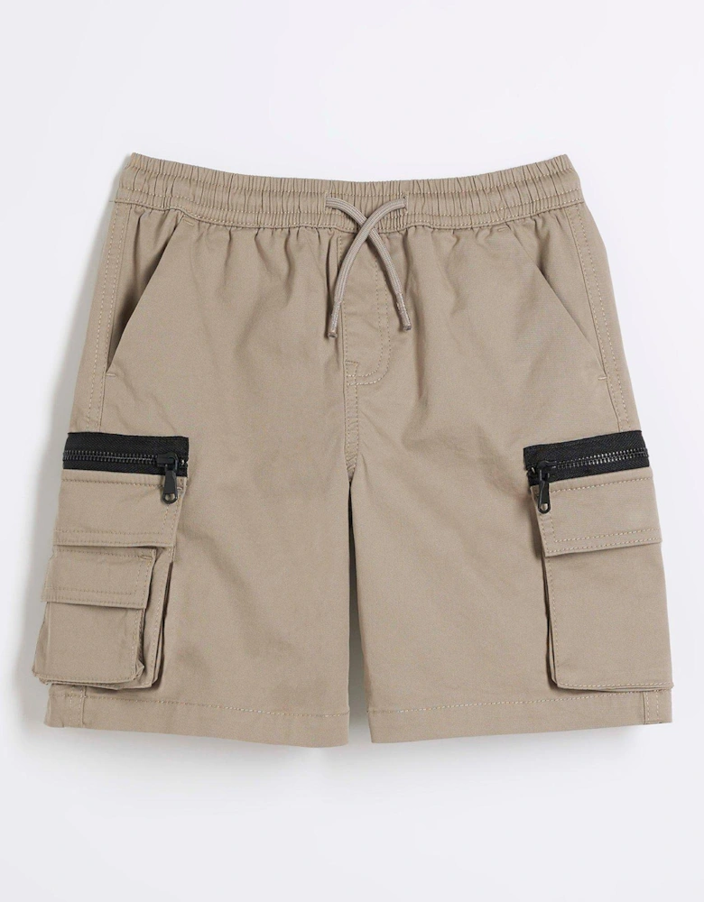 Boys Cargo Shorts - Beige