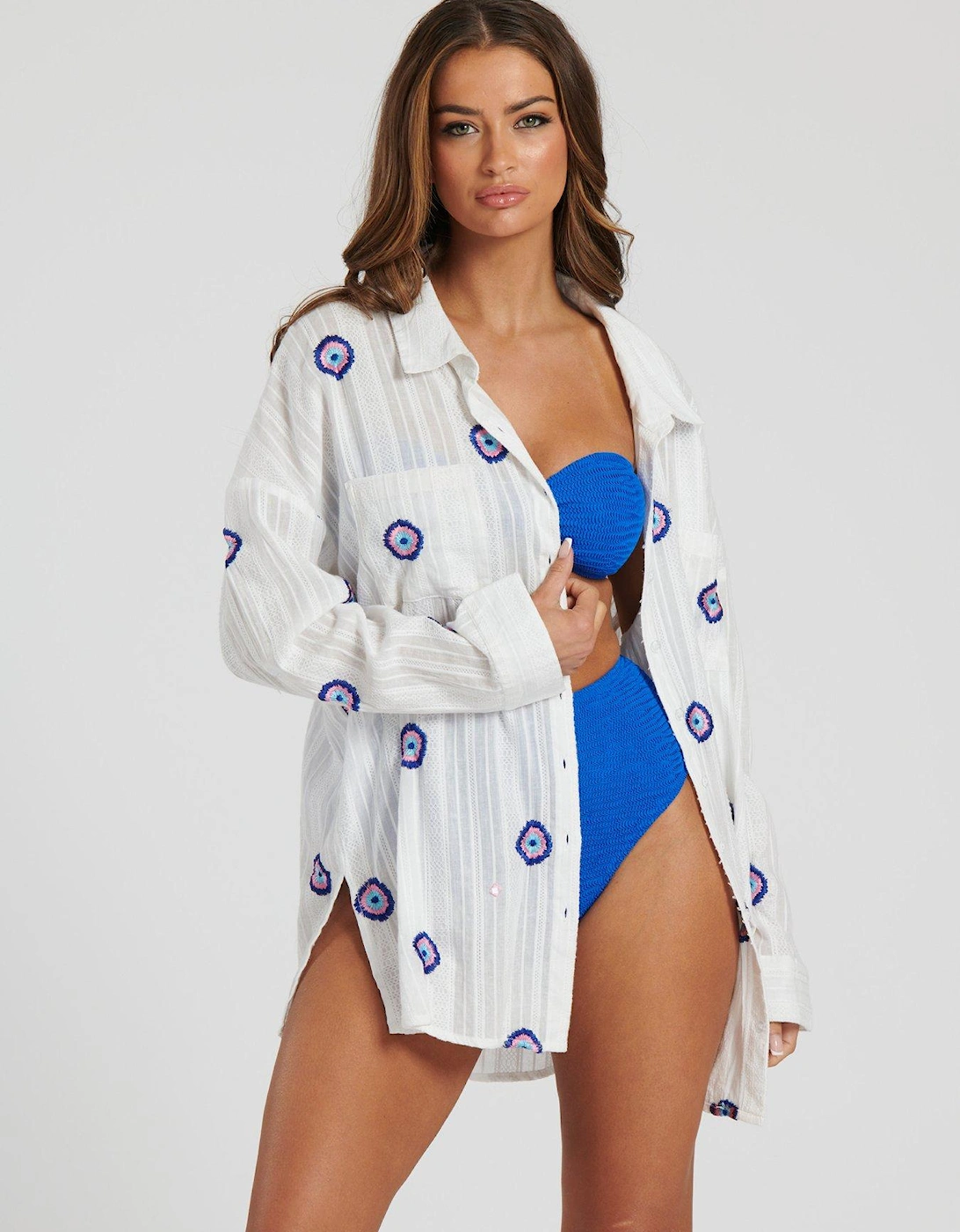Embroidered Beach Shirt - Multi, 5 of 4