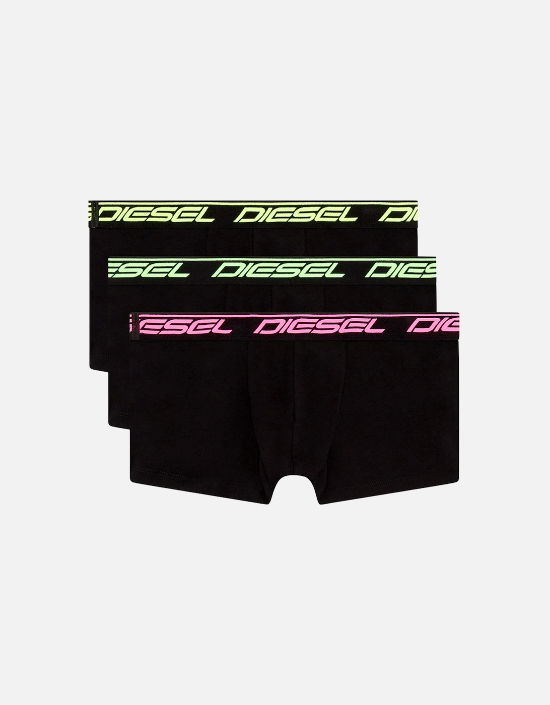 3-Pack Neon Logo Boxer Trunks, Black, 12 of 11