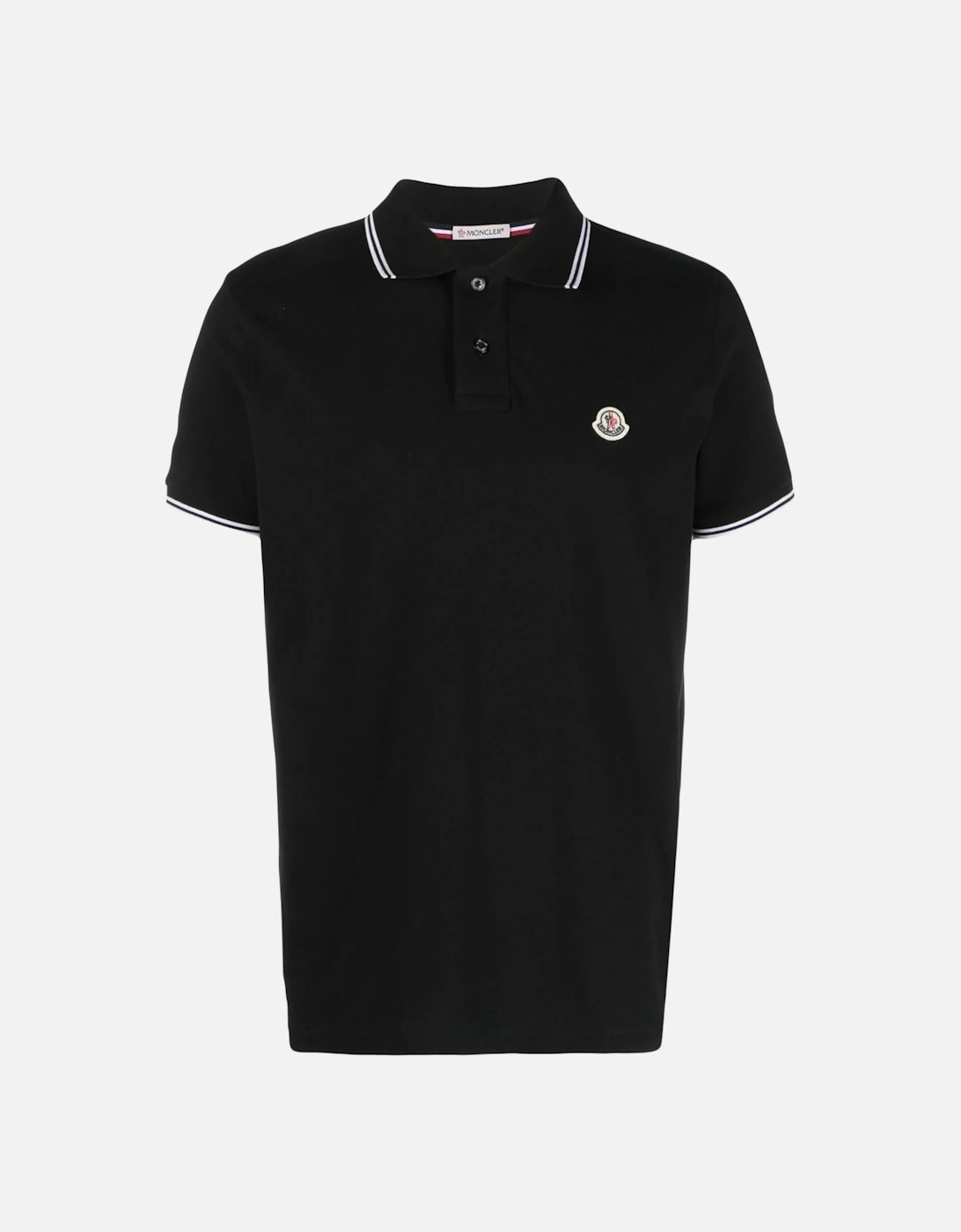 Maglia Logo Patch Polo Shirt in Black, 6 of 5