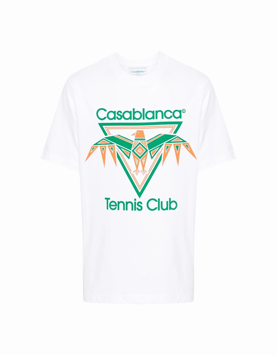 Playful Eagle Tennis Club Printed T-Shirt in White, 6 of 5