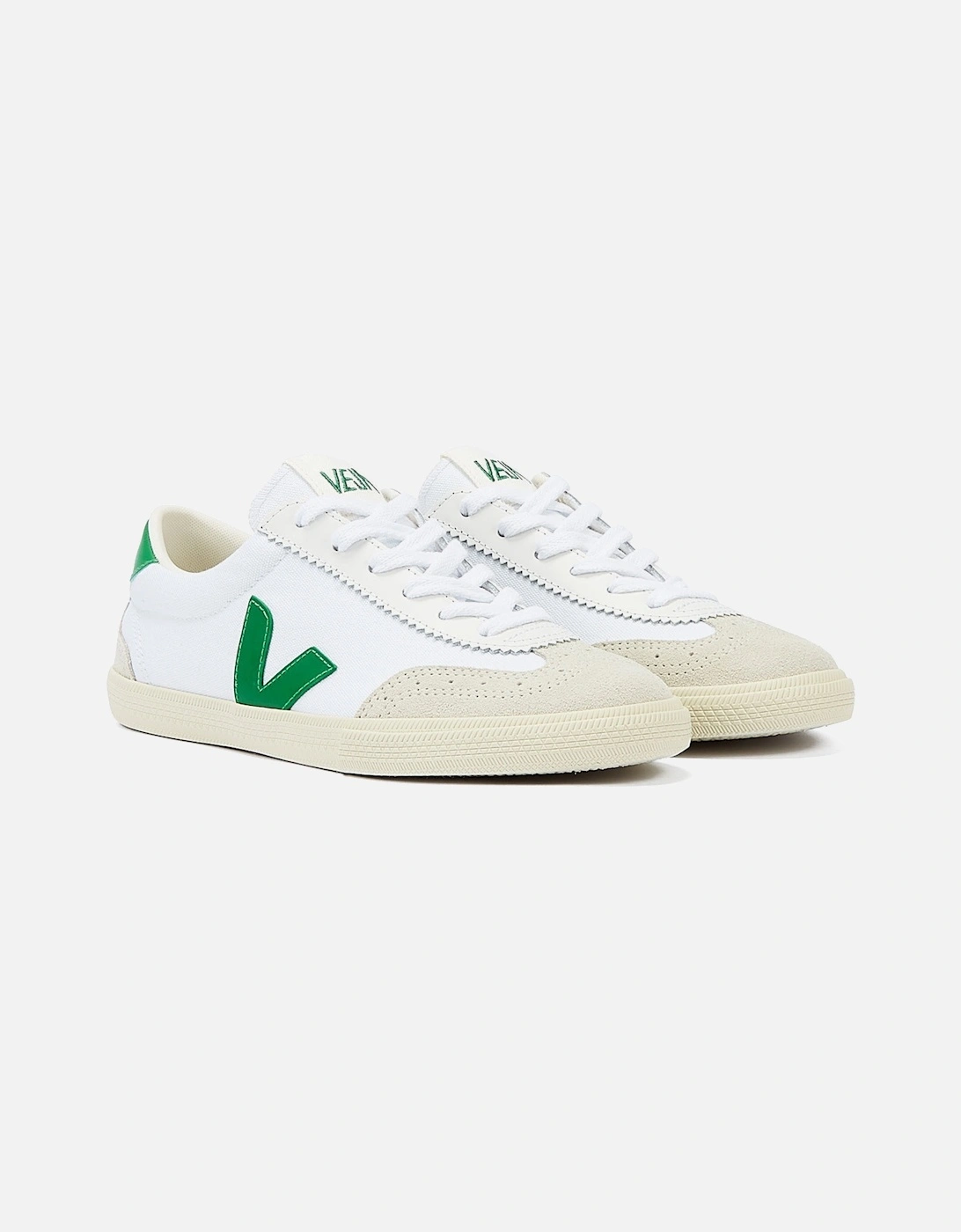 Volley Men's White/Emeraude Trainers, 9 of 8