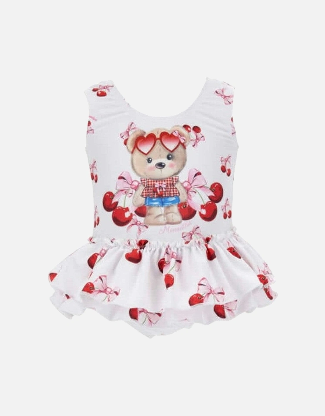 Baby Girls Cherry Swimming Costume, 2 of 1