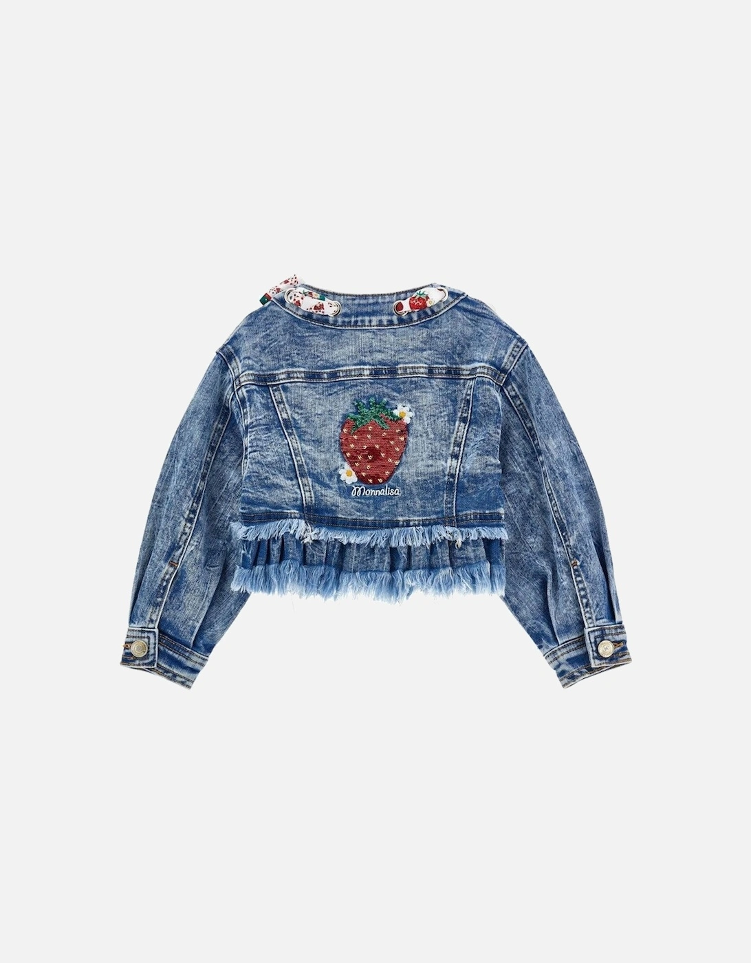 Girls Strawberry Denim Jacket