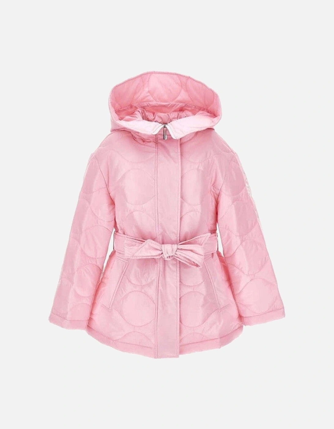 Girls Pink Hooded Jacket, 5 of 4