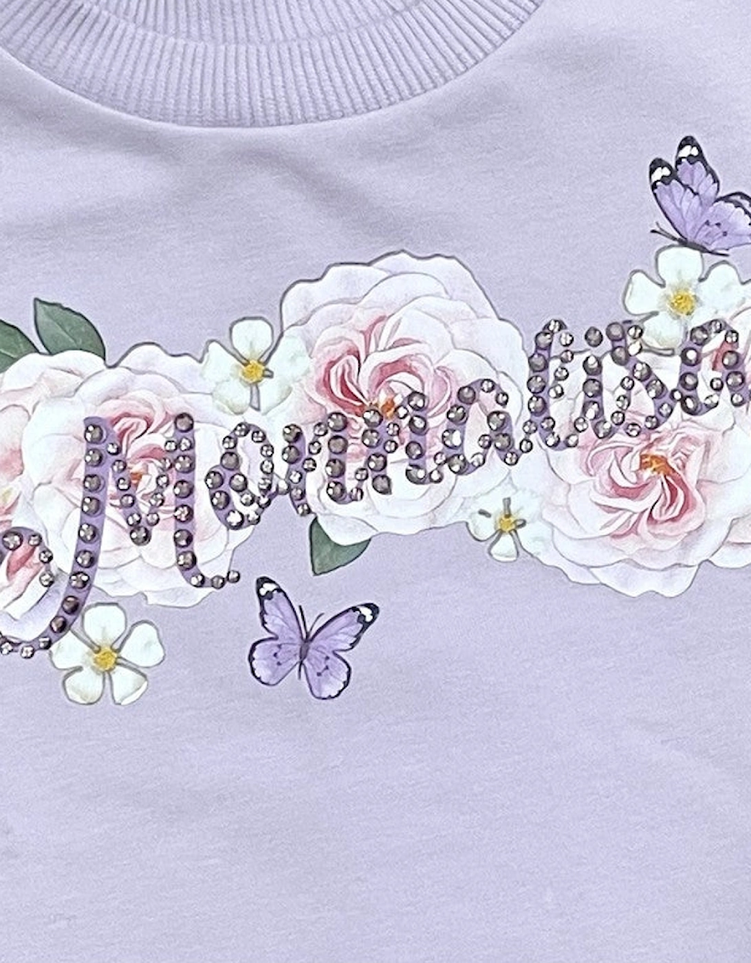 Girls Lilac Floral Tracksuit