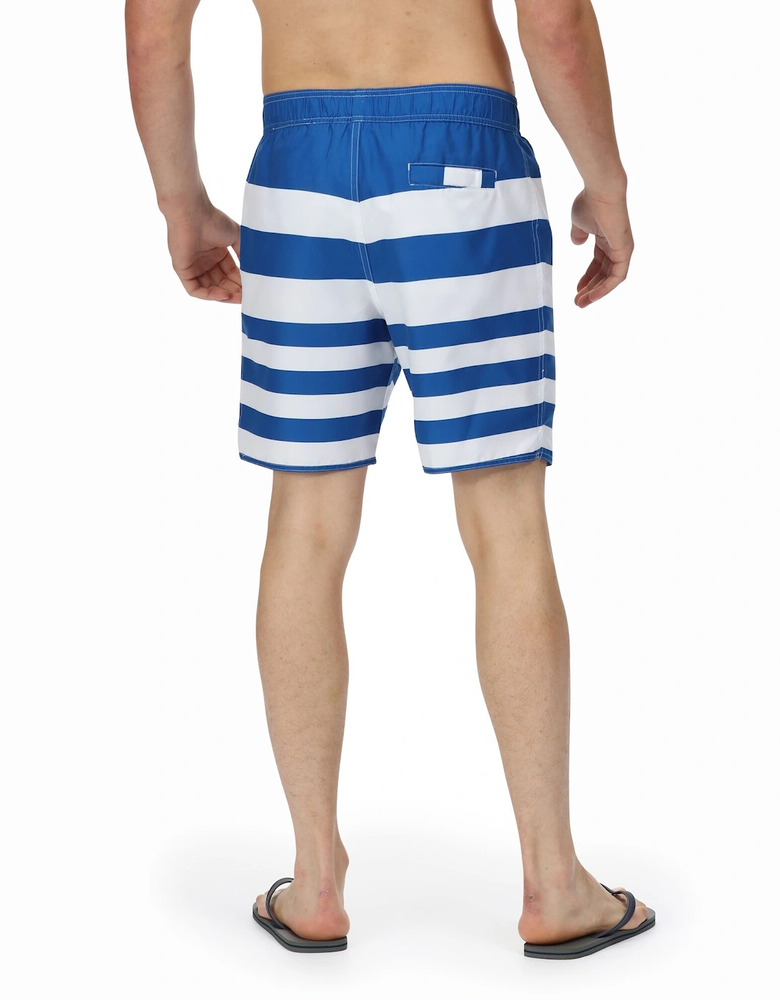 Mens Hamza Striped Swim Shorts