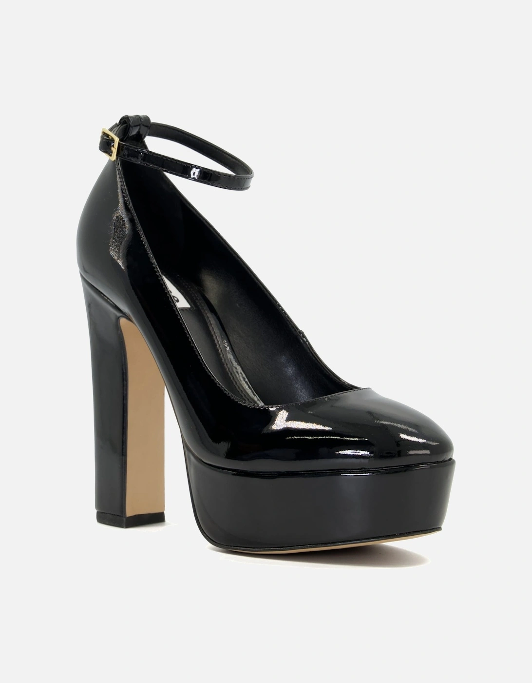 Ladies Artist - Ankle-Strap Leather Platform Courts, 7 of 6